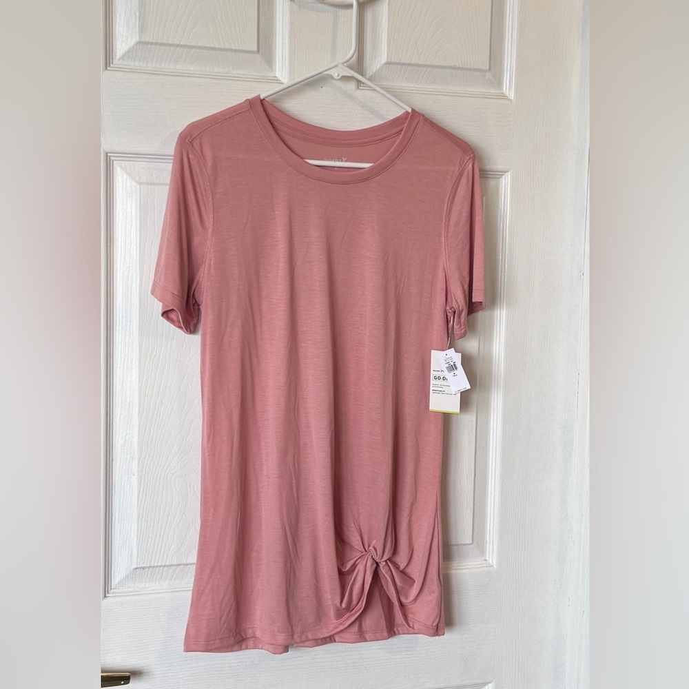 Old Navy Dusty Rose Knot Front Tee